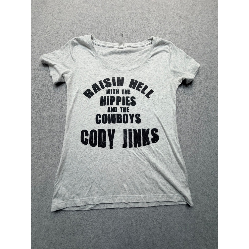 Cody Jinks Raisin Hell Hippies Cowboys Graphic Tee Heather Grey Medium